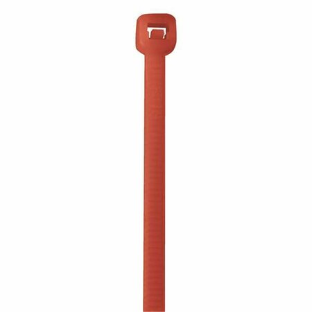 BOX PARTNERS 18 in. No.of 50 Fluorescent Red Cable Ties CT185K